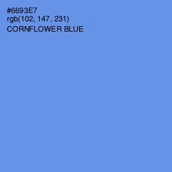 #6693E7 - Cornflower Blue Color Image